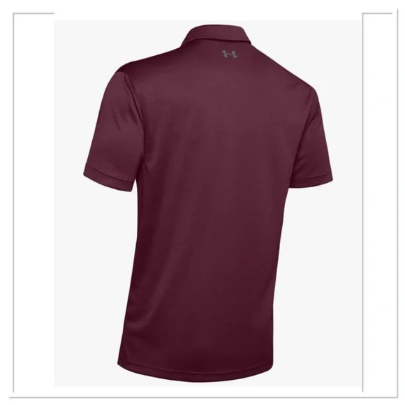 Under Armour Men's Tech Golf Polo Maroon, Size Medium - Picture 2 of 15